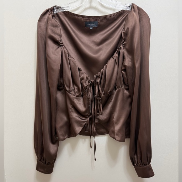 Majorelle Waldorf Top in Chocolate Brown Size M - Picture 2 of 8
